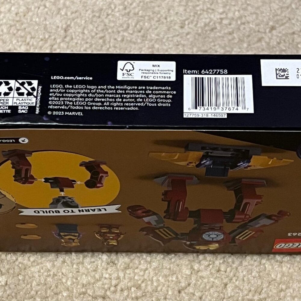 NWT - Lego Marvel Iron Man Hulkbuster vs. Thanos - 4 yr old + - Picture 3 of 3